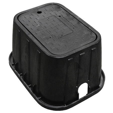 Nds 12in. Water Meter Box and Solid Black Lid M12009